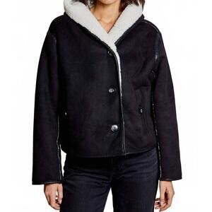 NEW DH NEW YORK madylen hooded jacket in black